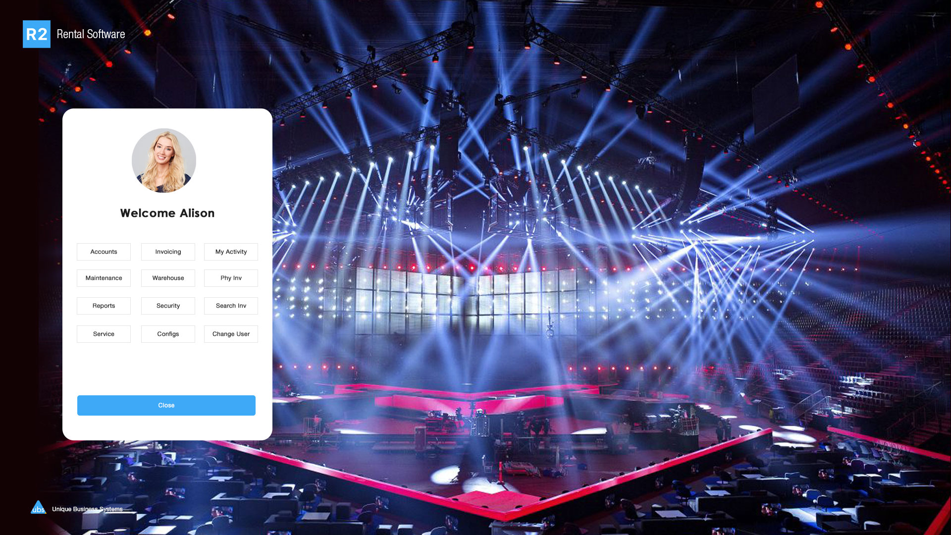 screenshot of R2 Rental Equipment Management Software
